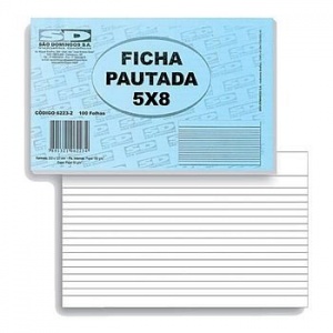 Ficha Pautada nº3 5x8 c/100