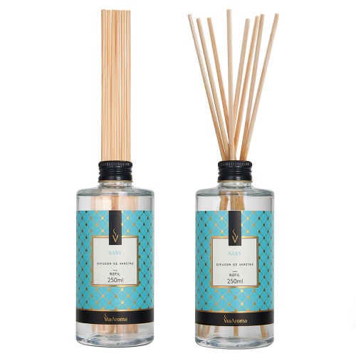 REFIL DIF. DE VARETAS 250ml BABY VIA AROMA