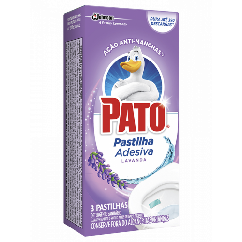 PASTILHA SANITÁRIA ADESIVA C/3 LAVANDA PATO