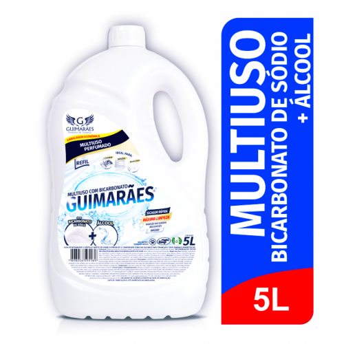 MULTIUSO C/BICARBONATO E ÁLCOOL 5L GUIMARÃES