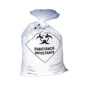 SACO DE LIXO HOSPITALAR 50L LEVE C/100