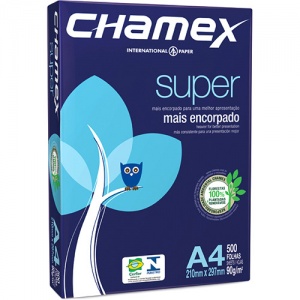 PAPEL A4 BRANCO 90g CHAMEX C/500