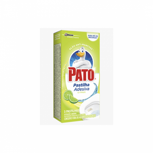 PASTILHA SANITÁRIA ADESIVA C/3 CITRUS PATO