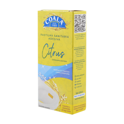 PASTILHA SANITÁRIA ADESIVA C/2 CITRUS COALA