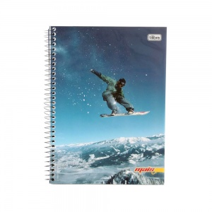 Caderno Espiral Capa Dura 1/4 96fls