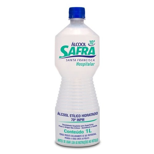 ÁLCOOL LÍQUIDO 1L 70% SAFRA