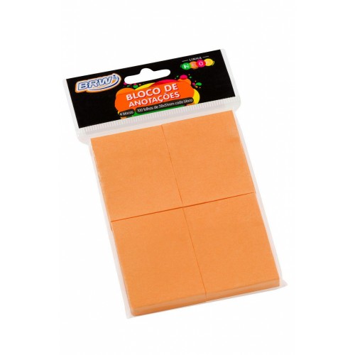 Post it Laranja Neon 38x51mm 100fls pct c/4