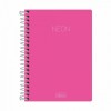 Caderno Espiral 1/4 C/D Capa Neon Rosa 96FLS