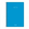 Caderno Espiral 1/4 C/D Capa Neon Azul 96FLS