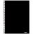 Caderno Espiral Capa Dura 1/4 64fls Preto