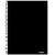 Caderno Espiral Capa Dura 1/4 64fls Preto